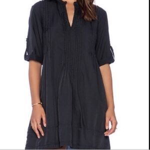 CP Shades Regina Tunic 100% Linen Top Dress Blue Casual Beach Minimalist